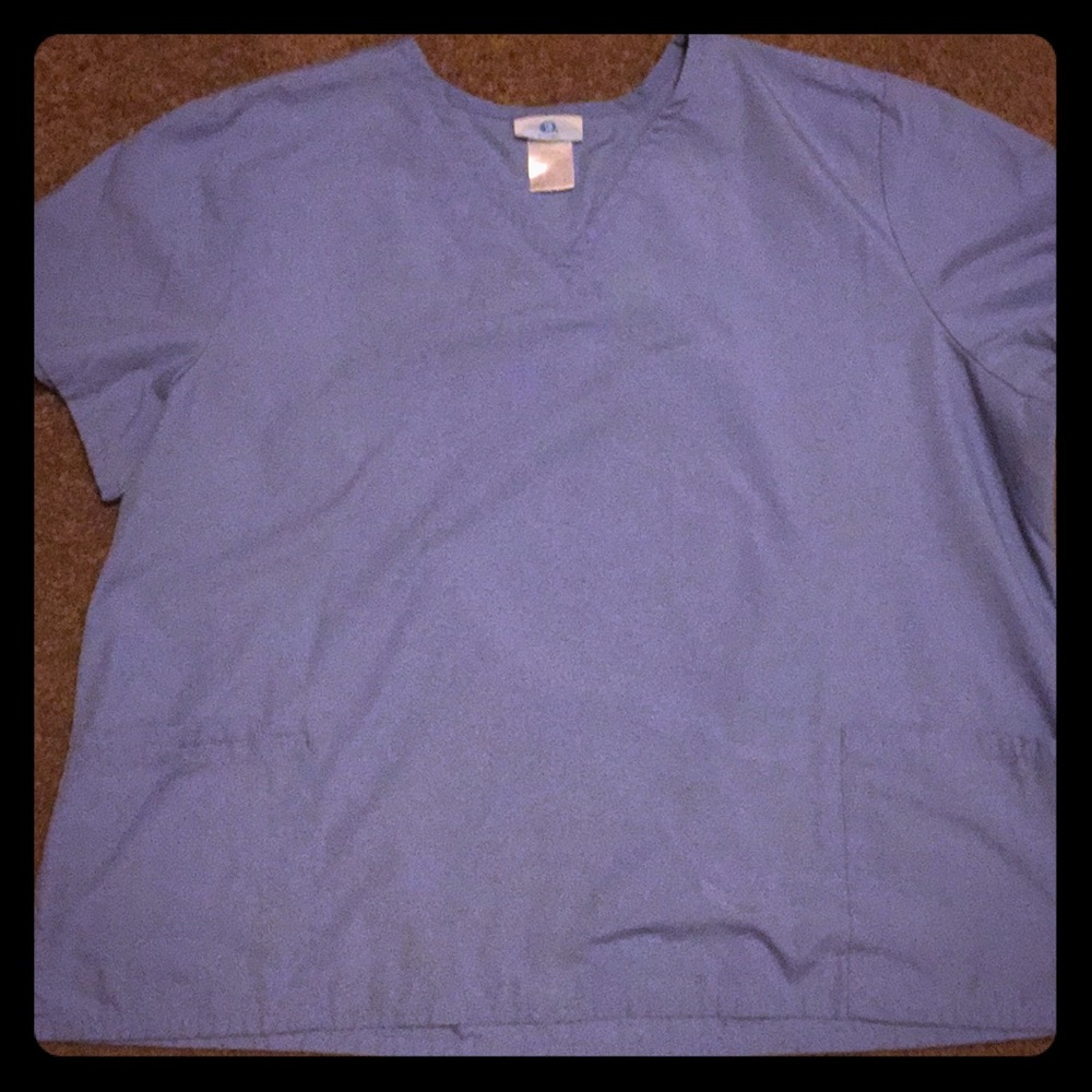 Blue scrub top